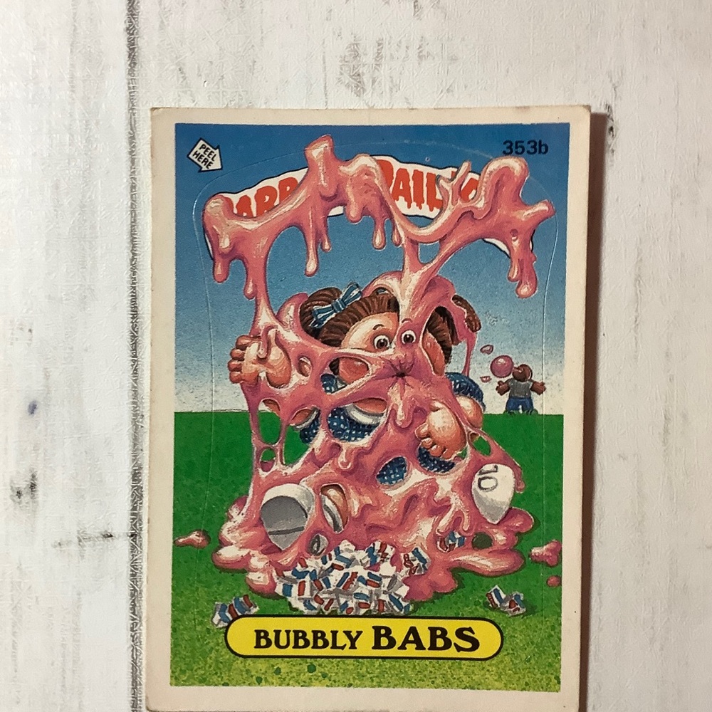 1987 Topps Garbage Pail Kids Series 9: Bubbly Babs 353b